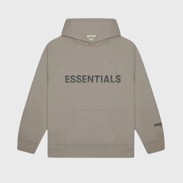 Fear of God Essentials Pullover Hoodie Applique Logo Taupe