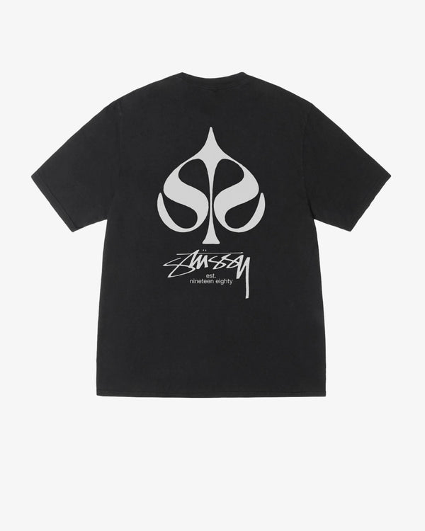 Stussy Spade Tee Pigment Dyed Black