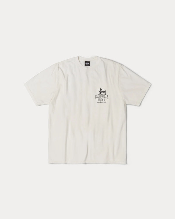Stussy Cali Grown Tee Pigment Dyed White