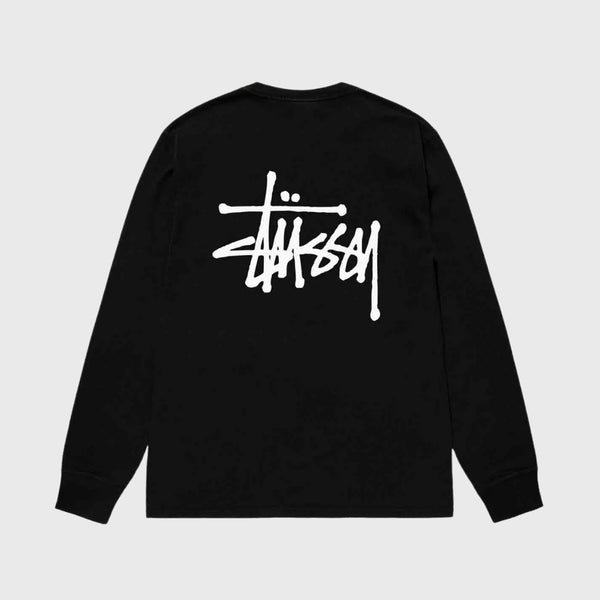 Stussy Basic Longsleeve Tee Black