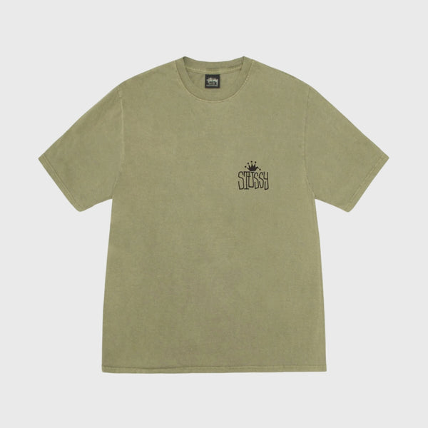 Stussy Crown International Tee Pigment Dyed Olive