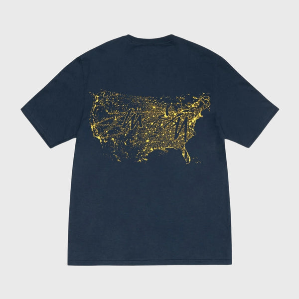 Stussy Night Lights Tee Navy