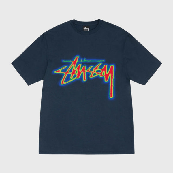 Stussy Thermal Stock Tee Navy