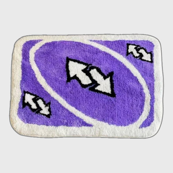 UNO Purple Reverse Card Rug