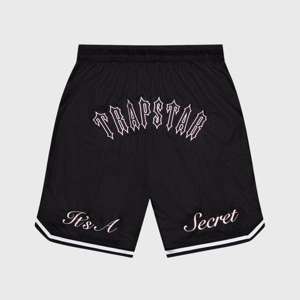 Trapstar It's A Secret Irongate Arch Shorts Black/Pink