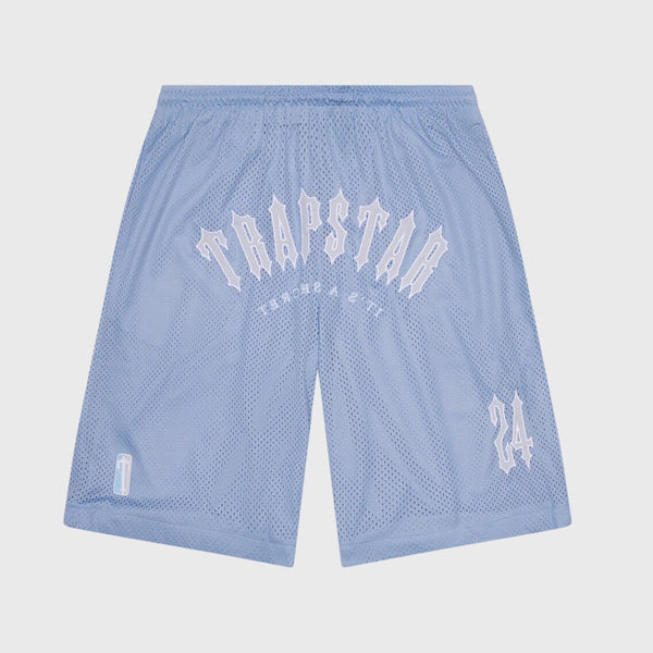 Trapstar Irongate Arch Basketball Shorts Light Blue