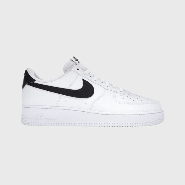 Nike Air Force 1 Low '07 White Black Pebbled Leather