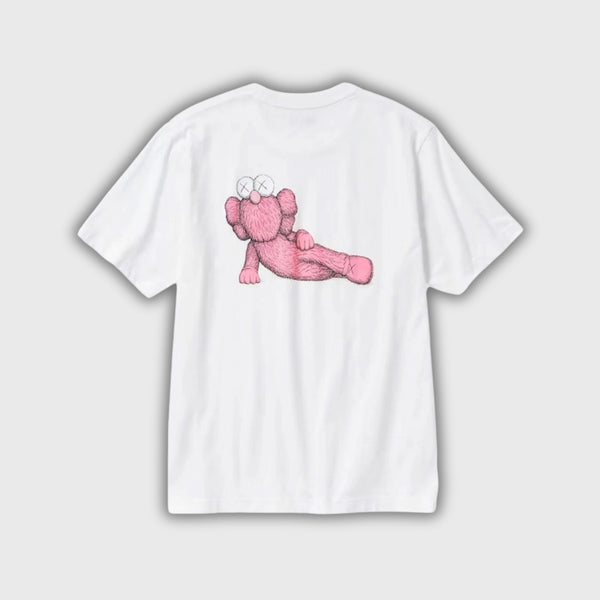 KAWS x Uniqlo UT Short Sleeve Graphic T-shirt White/Pink