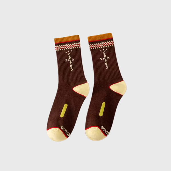 Cactus Jack Baroque Brown Custom Cotton Socks