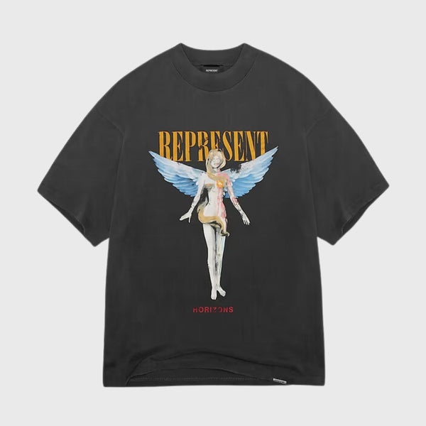 Represent Reborn T-Shirt Aged Black