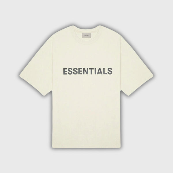 Fear of God Essentials Boxy T-Shirt Applique Butter Cream