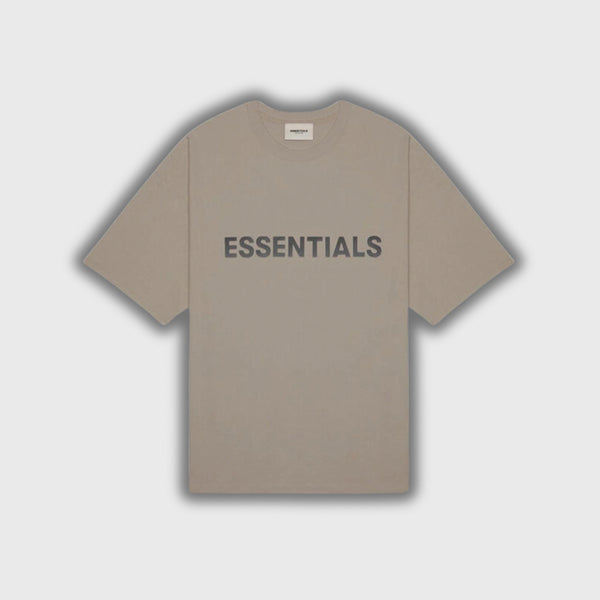 Fear of God Essentials Boxy T-Shirt Applique Cement