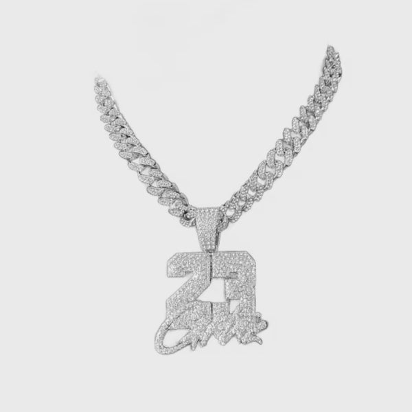 Iced Out CRTZ 23 Pendant Necklace