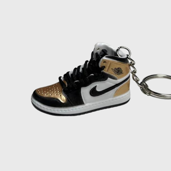 Hyper 3D Sneaker Keychain AJ1 High Patent Gold Toe