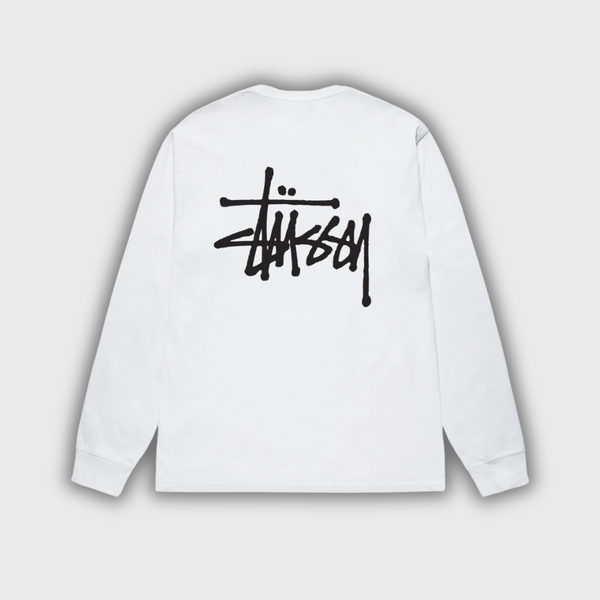 Stussy Basic Longsleeve Tee White