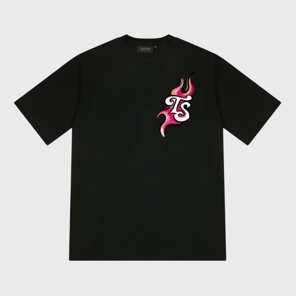 Trapstar Trail Blaze Tee Black/Infrared