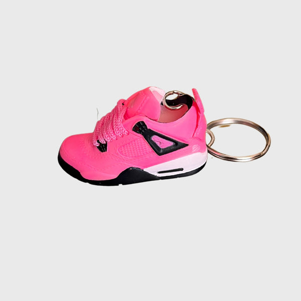 Hyper 3D Sneaker Keychain Jordan 4 Fuchsia