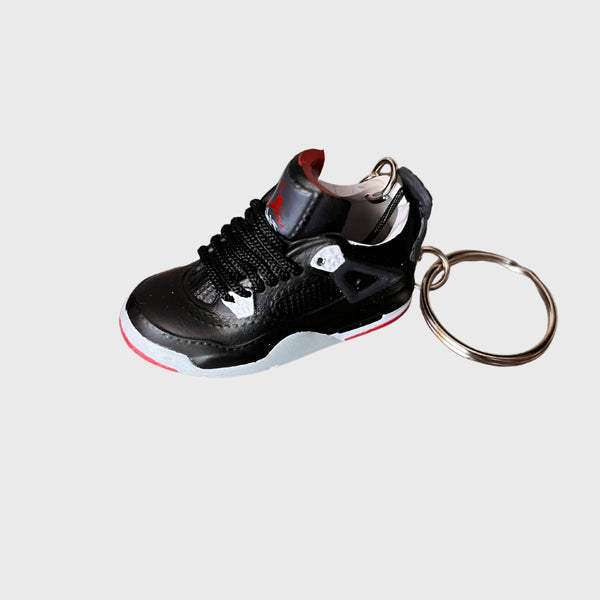 Hyper 3D Sneaker Keychain Jordan 4 Bred Reimagined