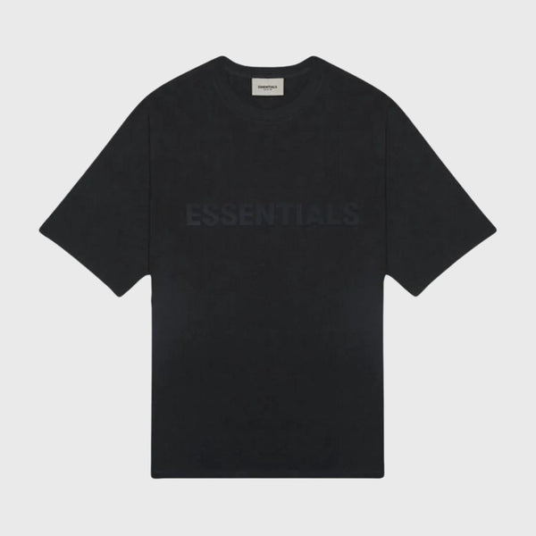 Fear of God Essentials Boxy T-Shirt Applique Logo Black