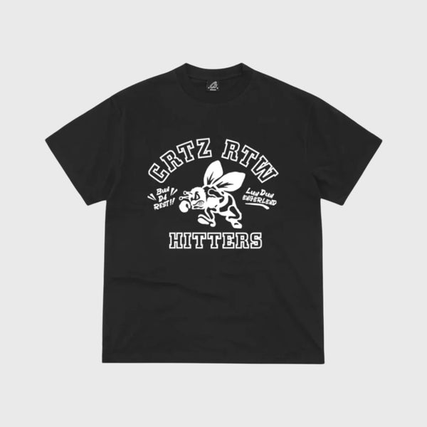 Corteiz The Hitters Tee Black