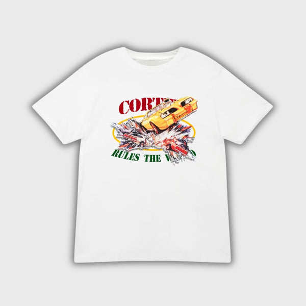 Corteiz Car Crash Tee White