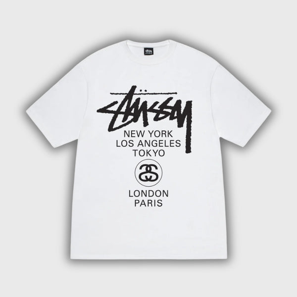 Stussy World Tour Tee White